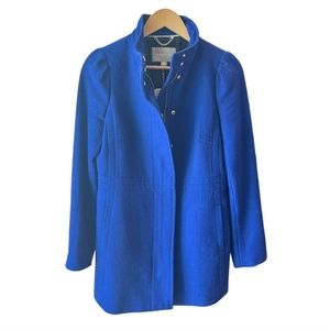 Banana Republic - Wool Blend Structured City Walking Coat | Cobalt blue | Medium